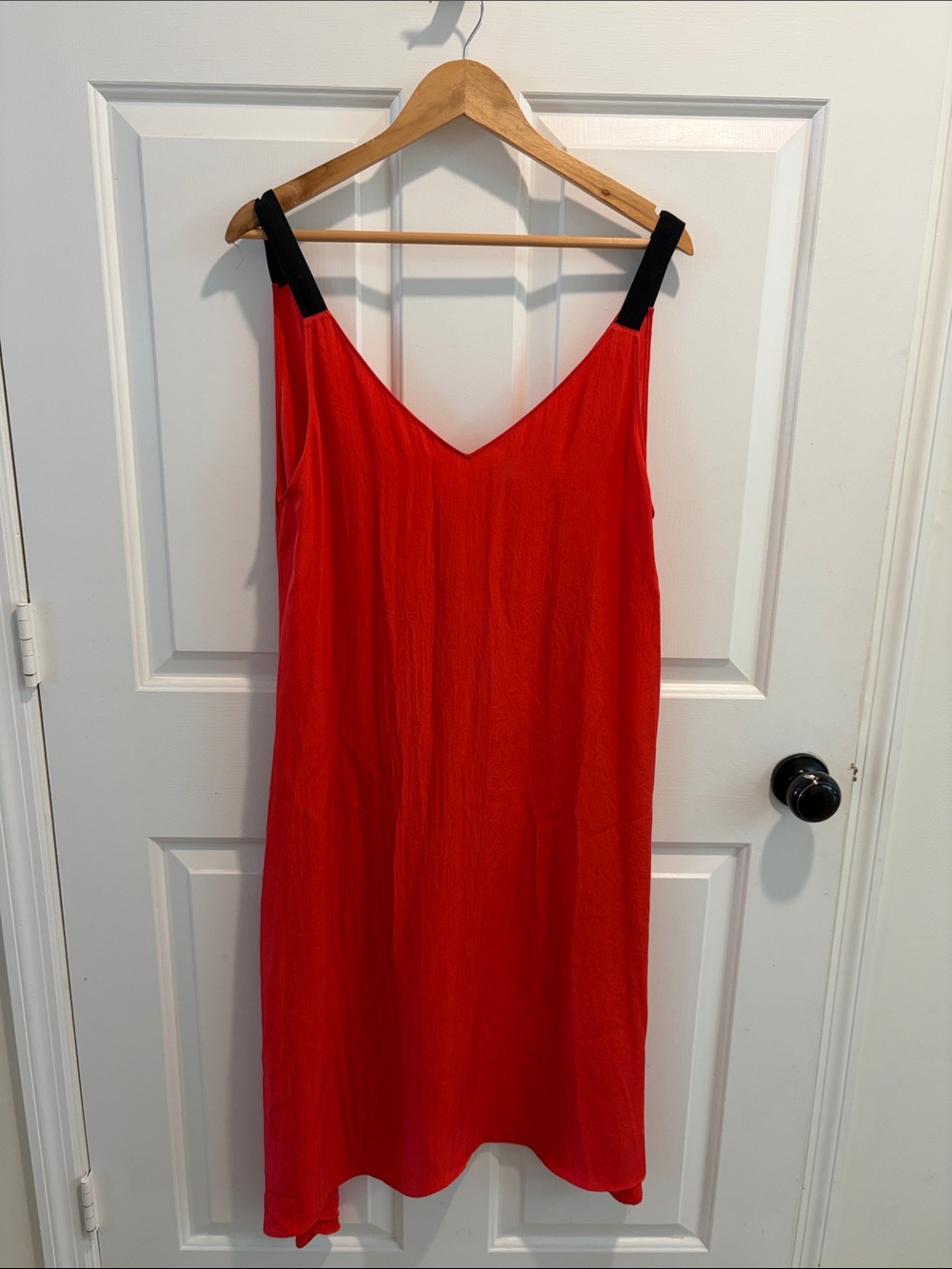 rag & bone Red Maxi Dress with Black Straps